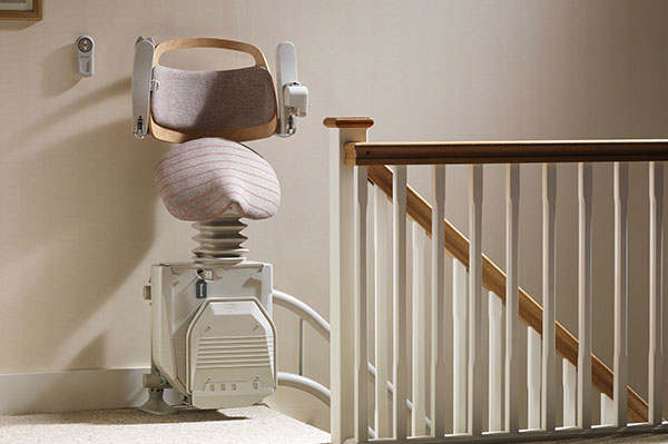Stannah stairlift with adjustable seat height