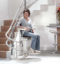 Stannah solus stairlift on curved staircase